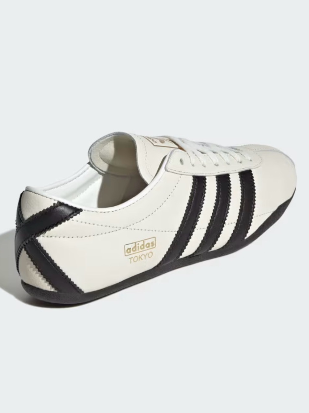 adidas Tokyo Men's Cream & Black Leather Sneakers